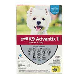 K9 Advantix II 6 pk (dogs 11-20 lbs) Teal - Item # 18203