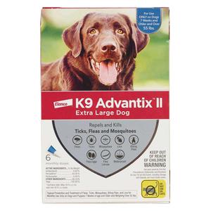 K9 Advantix II 6 doses (dogs over 55 lbs) - Item # 18205
