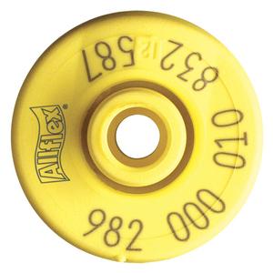 Allflex Reusable HDX EID Ear Tags Yellow 20 ct - Item # 18386