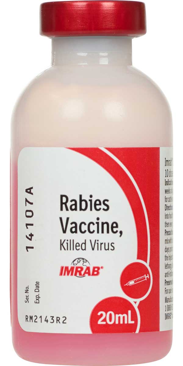 Imrab Rabies Cattle, Horse Sheep Vaccine Boehringer Ingelheim Rabies Vaccines Imrab Rabies Cattle, Horse Sheep Vaccine Boehringer Ingelheim Rabies Vaccines