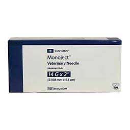 Disposable Needles-Aluminum Hub 100 ct (14 ga x 2'') - Item # 19089