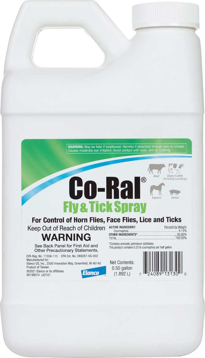 Co-ral Fly and Tick Spray Elanco Animal Health - Pour-on, Spray Dust ...