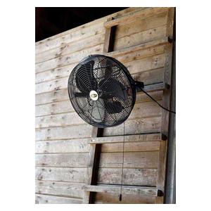 Outdoor or Indoor 18-in Waterproof Livestock or Barn Fan Black - Item # 19533