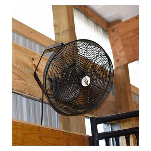 Outdoor or Indoor 18-in Waterproof Livestock or Barn Fan Black - Item # 19533