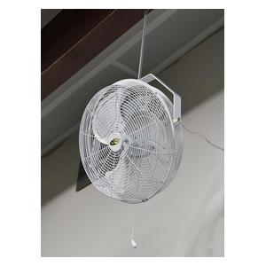 Outdoor or Indoor 18-in Waterproof Livestock or Barn Fan White - Item # 19533