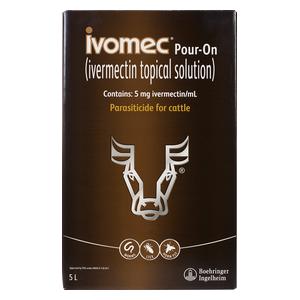 Ivomec Pour-On Parasiticide for Cattle 5 liter - Item # 19691