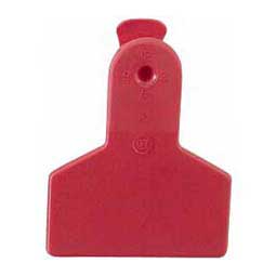 No-Snag Ear Tags - Small Animal Blank ID Tags Red - Item # 20093