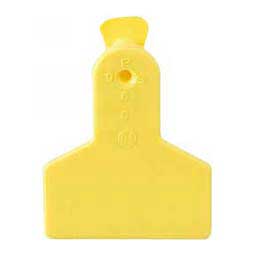 No-Snag Ear Tags - Small Animal Blank ID Tags Yellow - Item # 20093