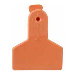 No-Snag Ear Tags - Small Animal Blank ID Tags Orange - Item # 20093