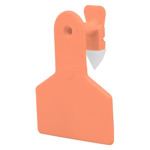 No-Snag Ear Tags Small Animal Blank ID Tags Orange - Item # 20093
