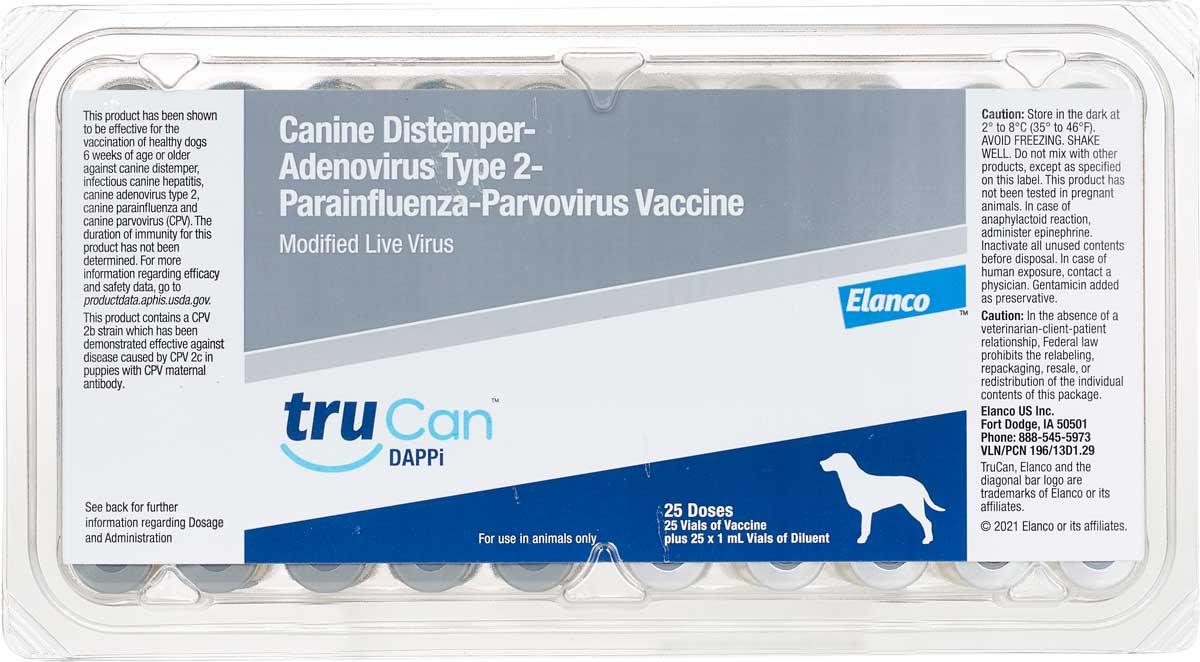 TruCan DAPPi Dog Vaccine Elanco Animal Health Dog Vaccines Vaccines trucan-dappi-dog-vaccine-elanco-animal-health-dog-vaccines-vaccines