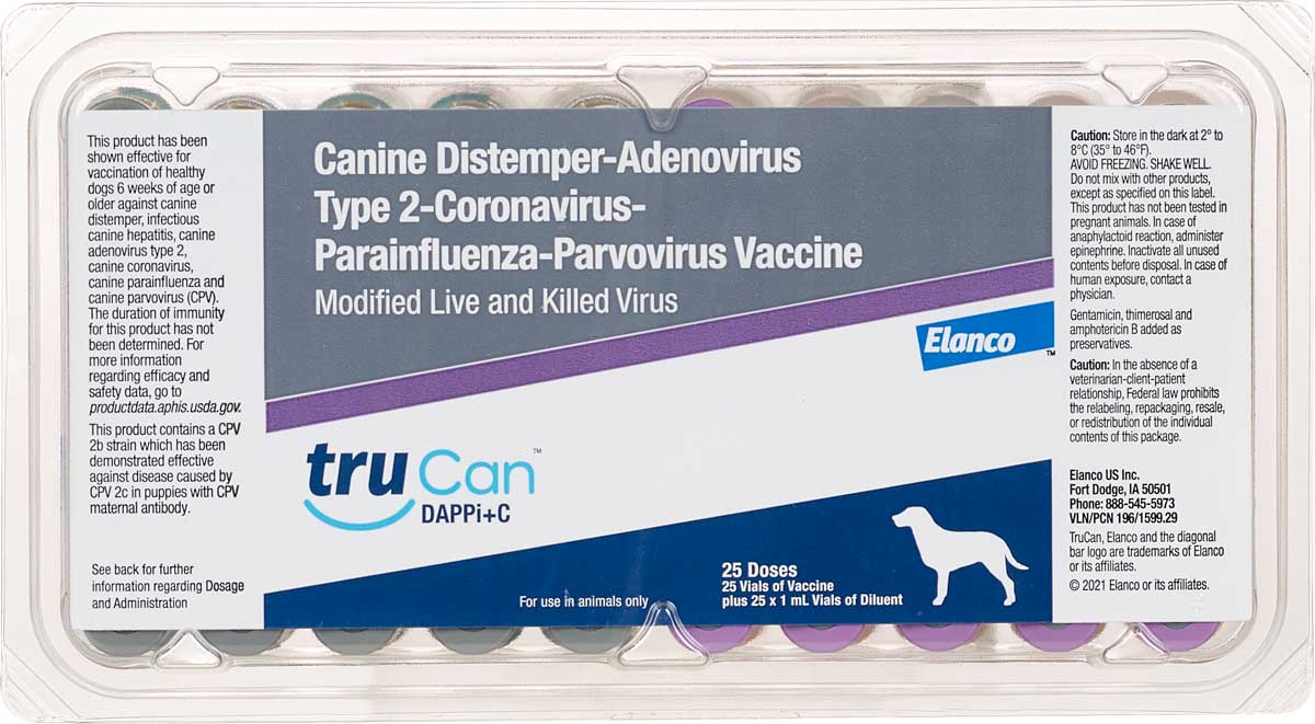 TruCan DAPPi+C Dog Vaccine Elanco Animal Health Dog Vaccines Vaccines Pet TruCan DAPPi+C Dog Vaccine Elanco Animal Health Dog Vaccines Vaccines Pet