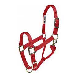 Adjustable Yearling 1" Horse Halter Red - Item # 20351