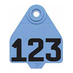 DuFlex Numbered Medium Cattle ID Ear Tags Blue - Item # 20713