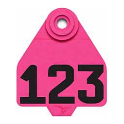 DuFlex Numbered Medium Cattle ID Ear Tags Pink - Item # 20713