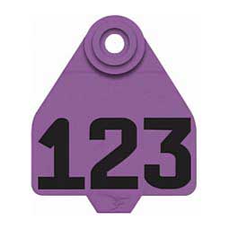 DuFlex Numbered Medium Cattle ID Ear Tags Purple - Item # 20713