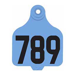 Allflex DuFlex Numbered Large Cattle ID Ear Tags Blue - Item # 20714