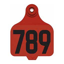 Allflex DuFlex Numbered Large Cattle ID Ear Tags Red - Item # 20714