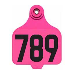 DuFlex Numbered Large Cattle ID Ear Tags Pink - Item # 20714