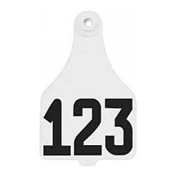 Allflex DuFlex Numbered Extra Large Cattle ID Ear Tags White - Item # 20715