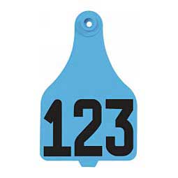 Allflex DuFlex Numbered Extra Large Cattle ID Ear Tags Blue - Item # 20715