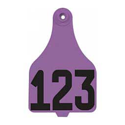Allflex DuFlex Numbered Extra Large Cattle ID Ear Tags Purple - Item # 20715