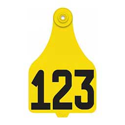 Allflex DuFlex Numbered Extra Large Cattle ID Ear Tags Yellow - Item # 20715