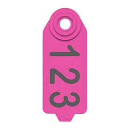 DuFlex Sheep & Goat Ear Tags - Numbered ID Tags Pink - Item # 20718