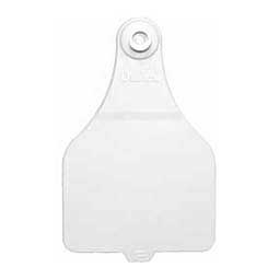 Allflex DuFlex Blank Extra Large Cattle ID Ear Tags White - Item # 20722