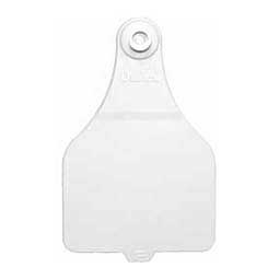 DuFlex Blank Extra Large Cattle ID Ear Tags White - Item # 20722