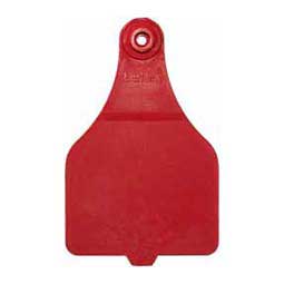 Allflex DuFlex Blank Extra Large Cattle ID Ear Tags Red - Item # 20722