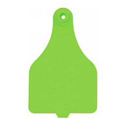 Allflex DuFlex Blank Extra Large Cattle ID Ear Tags Neon Green - Item # 20722