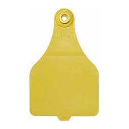 DuFlex Blank Extra Large Cattle ID Ear Tags Yellow - Item # 20722