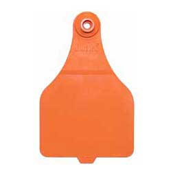 Allflex DuFlex Blank Extra Large Cattle ID Ear Tags Orange - Item # 20722
