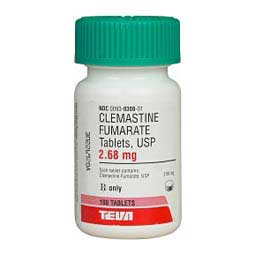 Clemastine Fumarate for Dogs & Cats 2.68 mg 100 ct - Item # 210RX