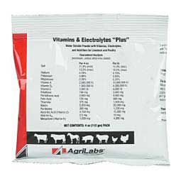 Vitamins & Electrolytes ''Plus'' for Livestock and Poultry 4 oz - Item # 21319