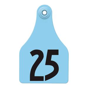 Allflex Global Numbered Super-Maxi Cattle ID Ear Tags Blue - Item # 21971