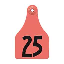 Allflex Global Numbered Super-Maxi Cattle ID Ear Tags Red - Item # 21971