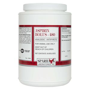 Aspirin Bolus for Animal Use 480 grain (50 ct) - Item # 22128