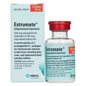 Estrumate for Beef and Dairy Cattle 20 ml 10 ds - Item # 222RX