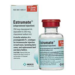 Estrumate for Beef and Dairy Cattle 20 ml 10 ds - Item # 222RX