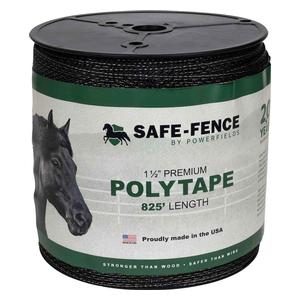 Safe-Fence Electric System 1 1/2-in Poly Tape Black 825 ft - Item # 22305