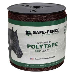 Safe-Fence Electric System 1 1/2-in Poly Tape Brown 825 ft - Item # 22305