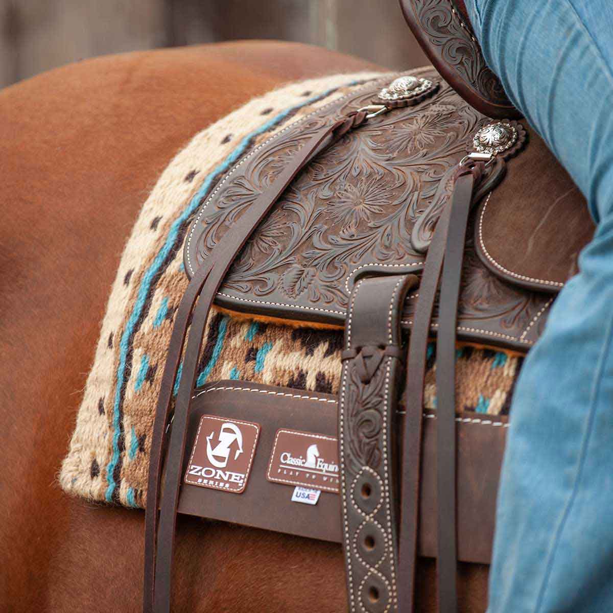 Zone Series Horse Blanket Top Horse Saddle Pad Classic Equine Saddle