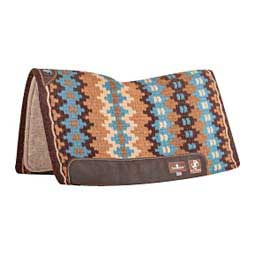 Zone Series Horse Blanket Top Horse Saddle Pad Coffee/Turquoise - Item # 22474