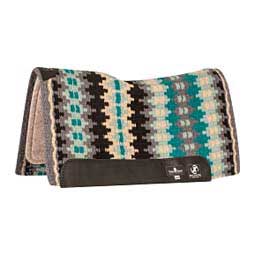 Zone Series Horse Blanket Top Horse Saddle Pad Charcoal/Teal - Item # 22474