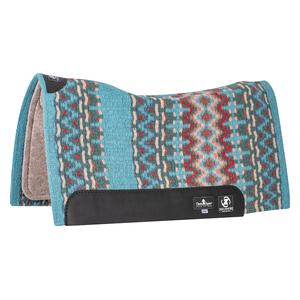 Zone Series Horse Blanket Top Horse Saddle Pad Turquoise Peacock 32 x 34 - 3/4'' - Item # 22474
