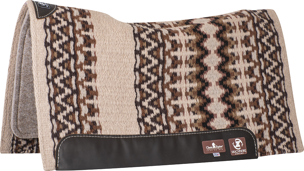 Couverture de selle Show Saddle Pad Horse Western Blanket avec laine