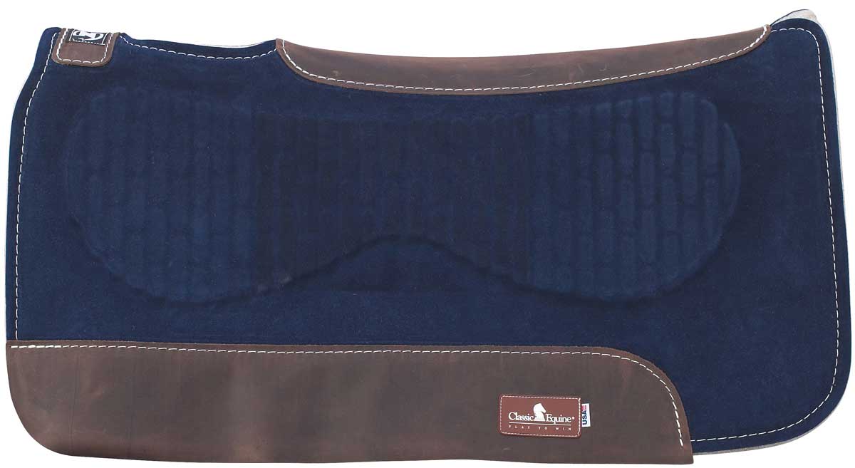 Zone Series Suede Top Felt Bottom Saddle Pad Classic Equine