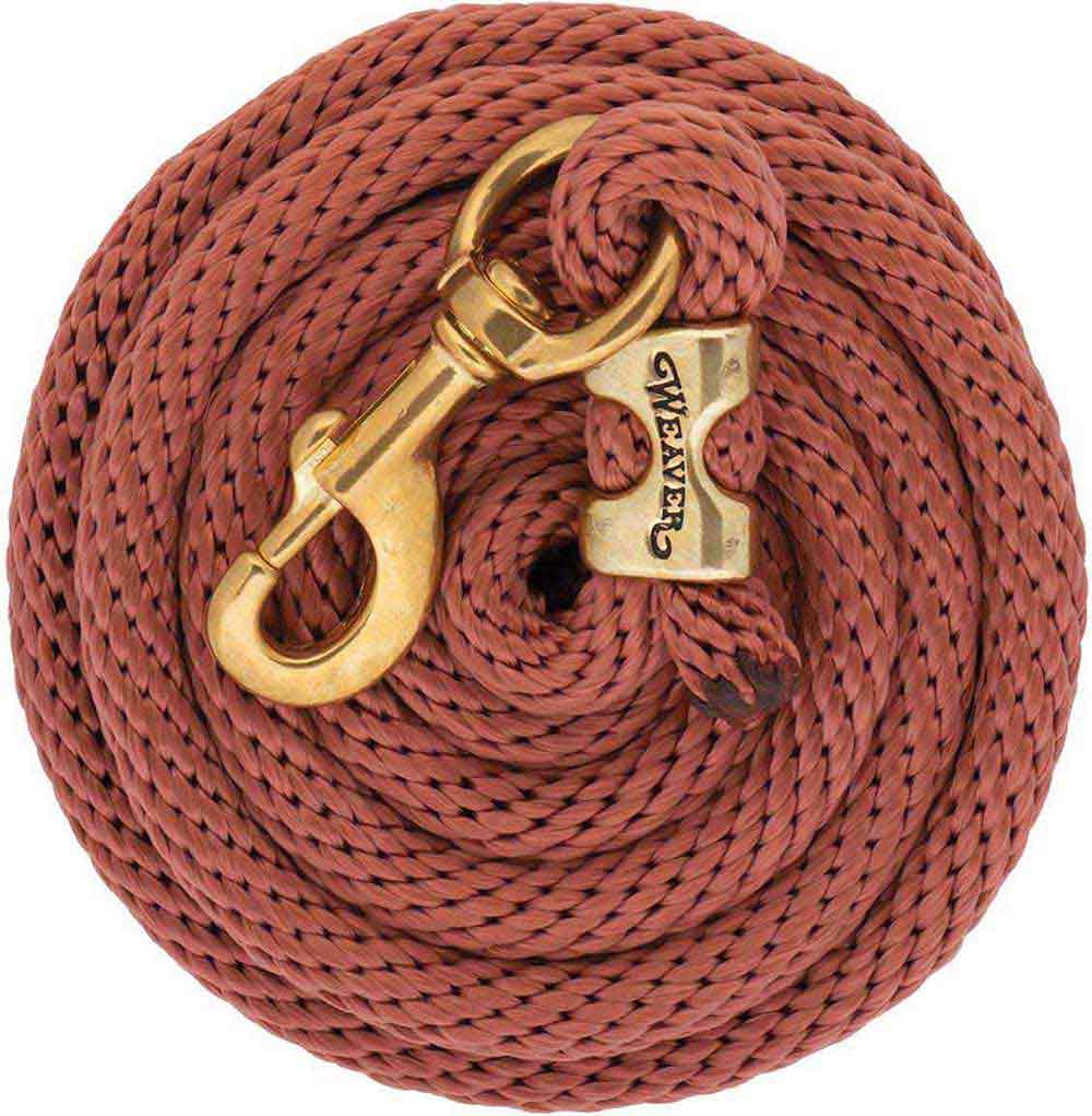 Weaver Poly Lead Rope with Solid Brass 225 Snap